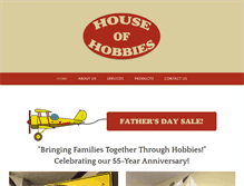 Tablet Screenshot of houseofhobbiesfl.com